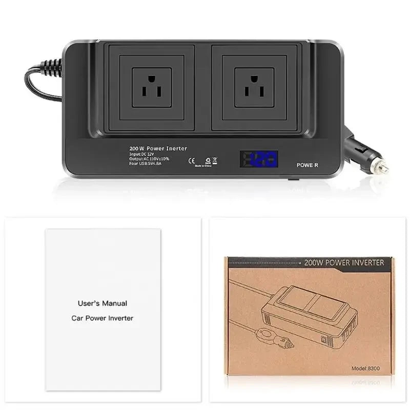 Convertidor de corriente de 12v a 110v para carro