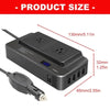 Convertidor de corriente de 12v a 110v para carro